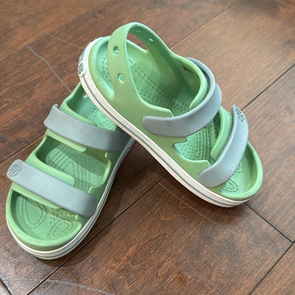 Crocs Sandals Velcro 11c - Picture 8 of 10